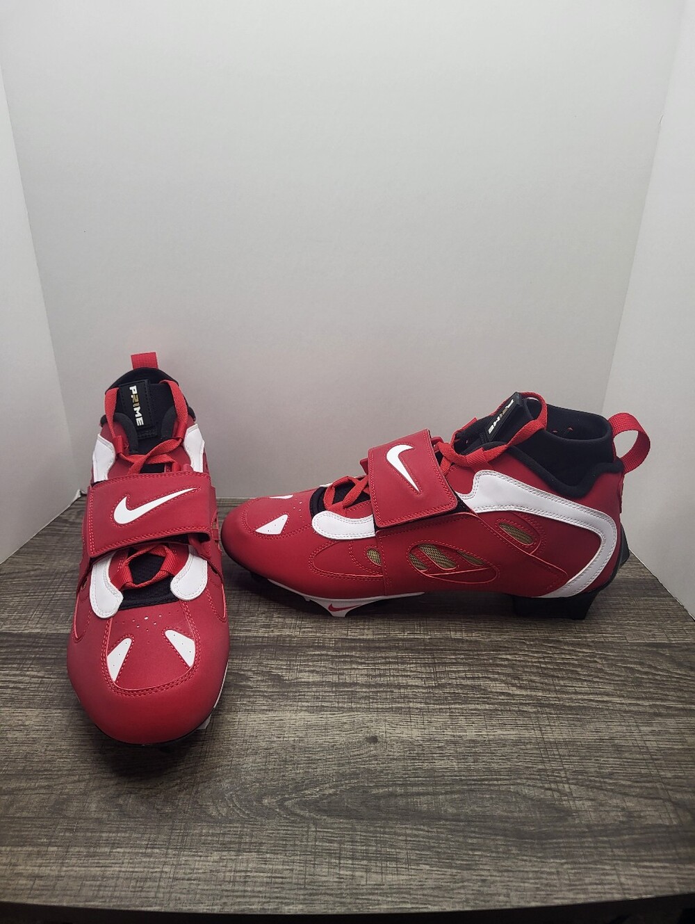 Nike Diamond Turf 2 TD Football Cleats Mens Sz 13 Red White Black IF4807-001 New